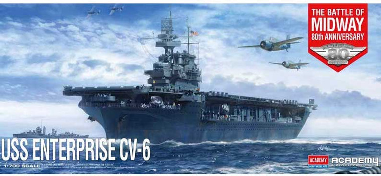 Academy #14409 1/700 USS Enterprise CV-6 Battle of Midway 14409 Academy