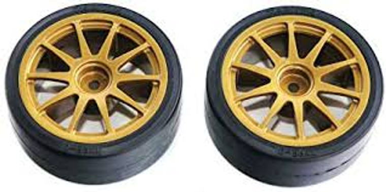 Tamiya #51219 Rims W/Drift Tyres Type D 2pces