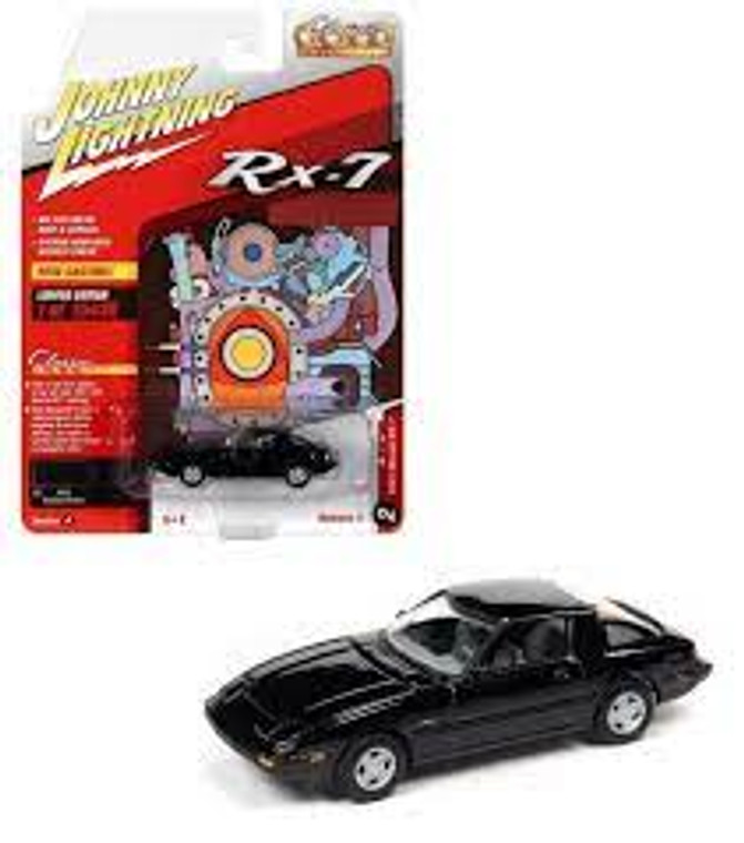 Johnny Lightning #JLCG027 1/64 1981 Mazda RX-7-Brilliant Black