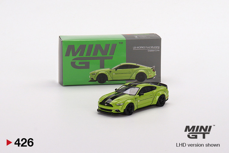 Mini GT #00426 1/64 LB Works Ford Mustang-Grabber Lime