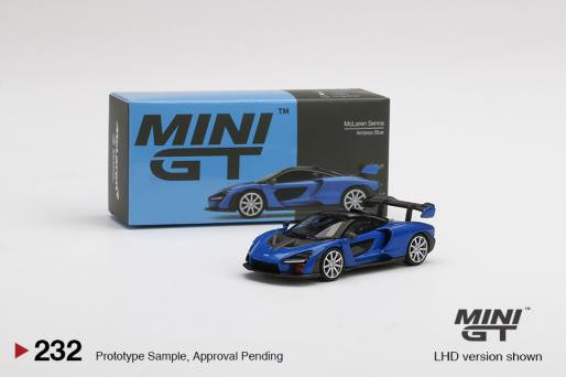 Mini GT #MGT00232-R 1/64 McLaren Senna (Antares Blue) - Bay Hobbies