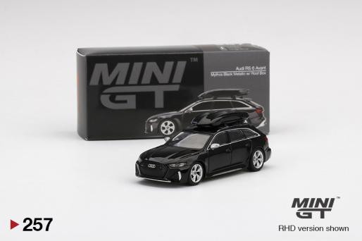 Mini GT #MGT00257-R 1/64 Audi RS6 Avant Mythos Black Met.w/Roof
