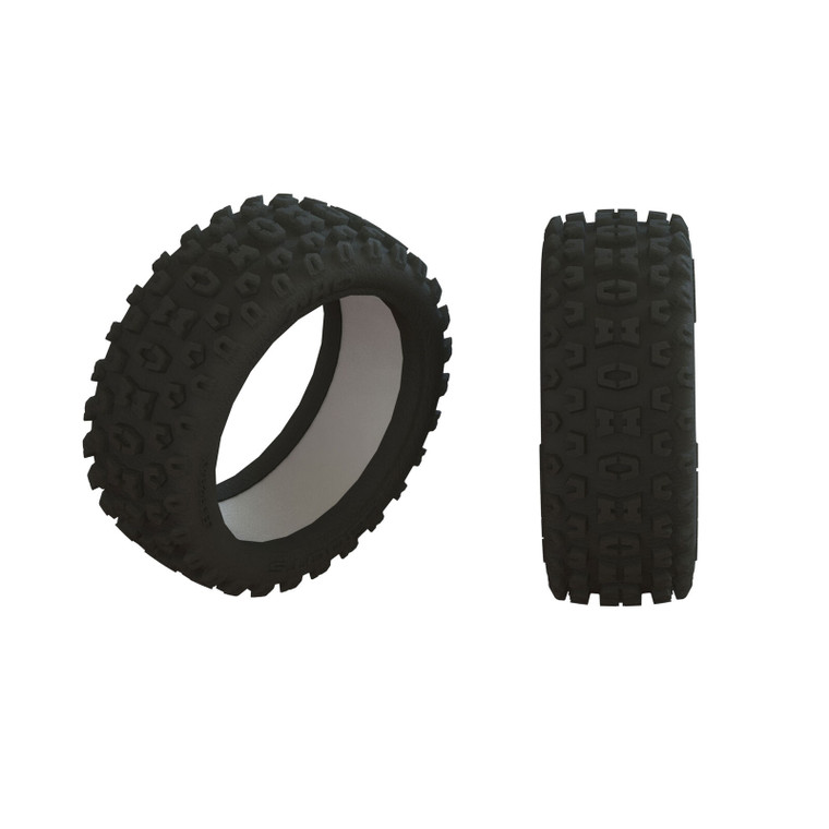 ARRMA #ARA520053 1/8 2HO FRONT/REAR 3.2 TIRE WITH INSERTS (2)