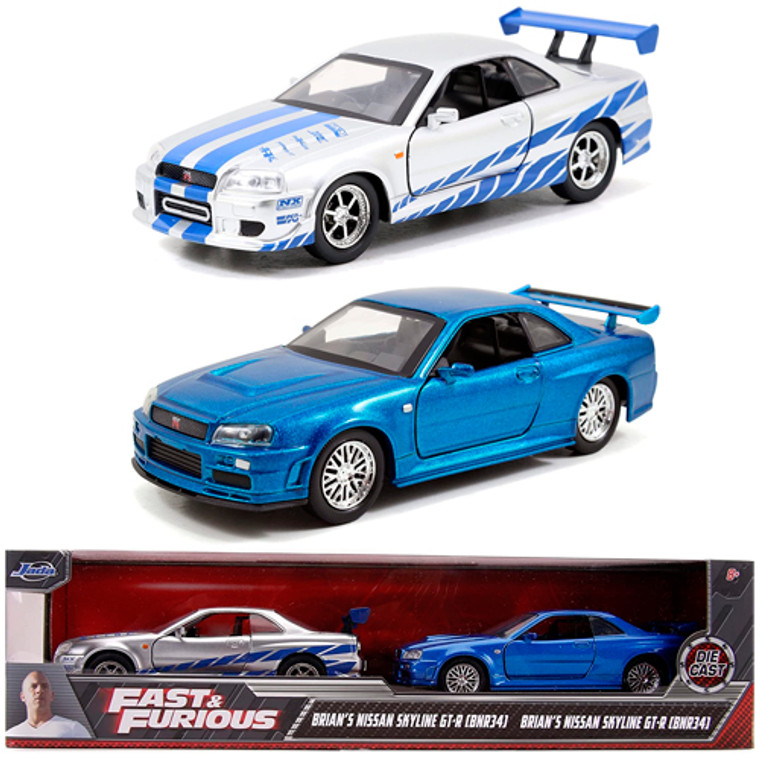 Jada #31980 1/32 Brian's Nissan Skyline GTRs-Twin Pack