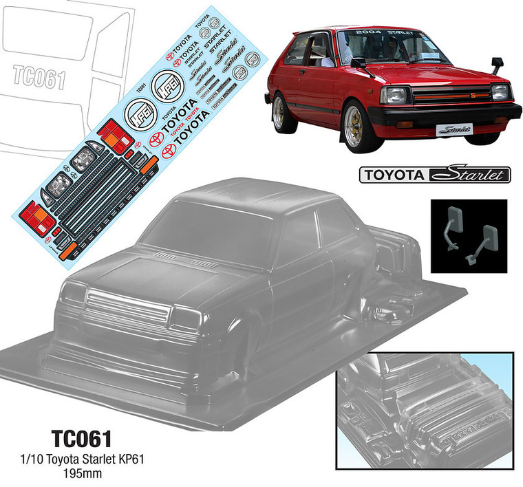 Team C #TC061 1/10 Toyota Starlet KP61