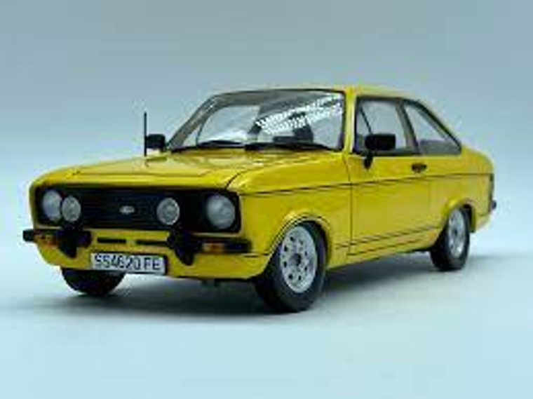 Sun Star #4620R 1/18 1975 Ford Escort Mk.II Sport-Sigani Yellow