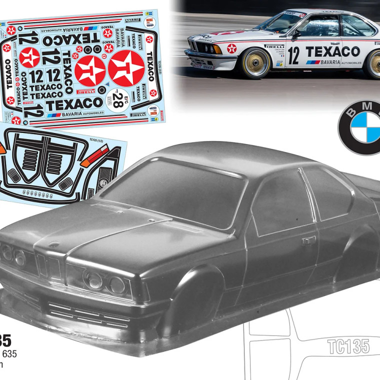 Team C #TC135-T 1/10 BMW 635 Texaco-190mm