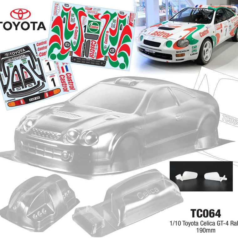 Team C #TC064 1/10 Toyota Celica GT-4 Rally 190mm