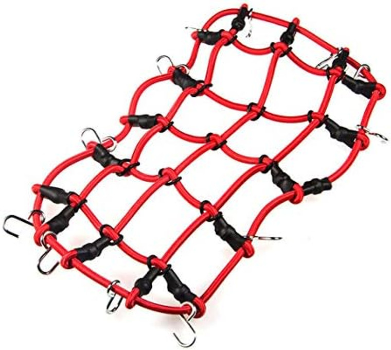 AXe # 1/10 Rock Crawler Accessories Elastic Luggage Net RED
