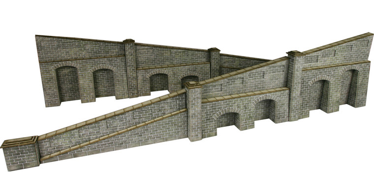 Metcalfe # PO249 00/H0 SCALE TAPERED RETAINING WALL IN STONE