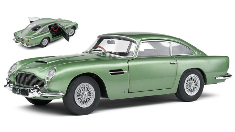 Solido # 1807102 1/18 ASTON MARTIN DB5 – PORCELAIN GREEN – 1964