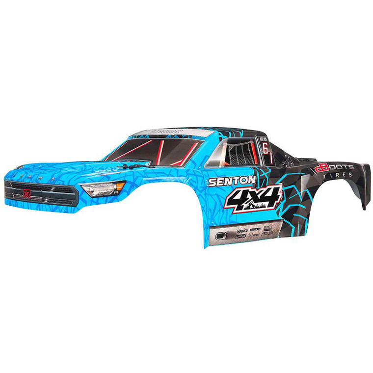 ARRMA #AR402247 Painted & Decal Trimmed Senton 4X4 Mega-Blue