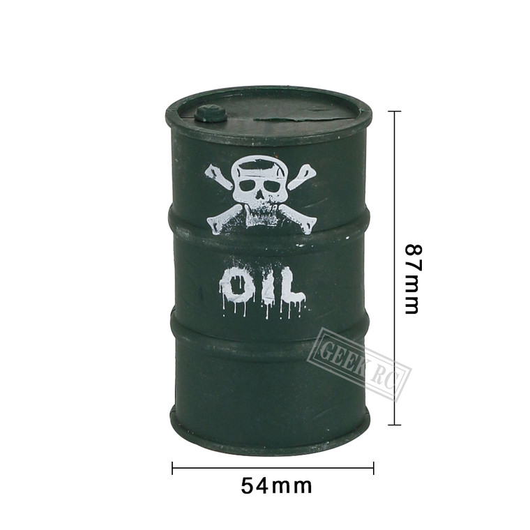 Rc Access  # 1/10 Scale Plastic Oil Drum (green)