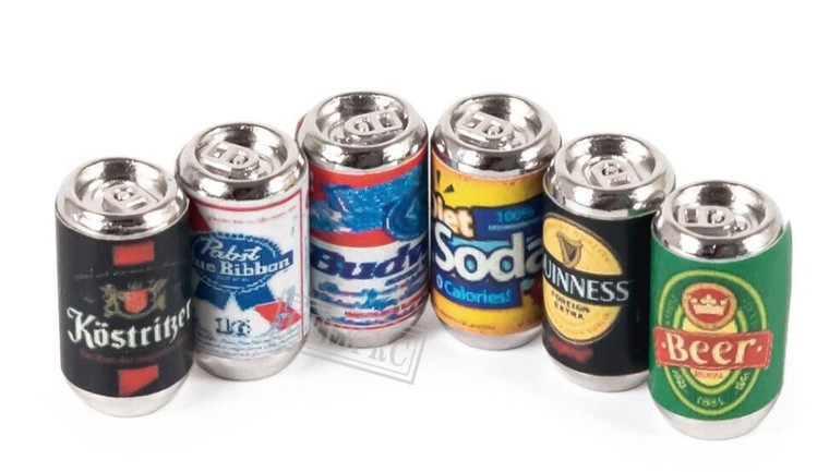 Rc Access  # 1/10 6 Miniature Soda Pop Cans Tins