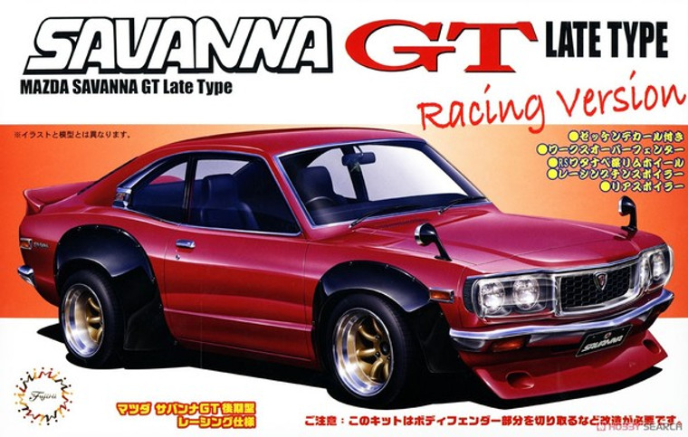 Fujimi #046754 1/24 Mazda Savanna GT-Late Type Racing Version (RX-3)