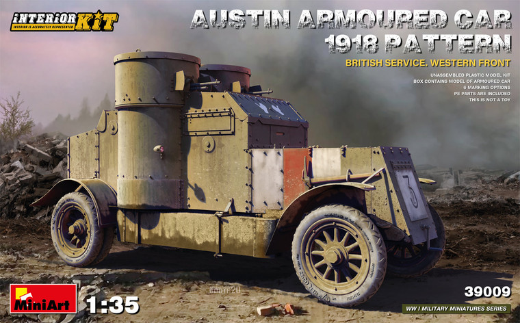 Miniart # 39009 1/35  AUSTIN ARMOURED CAR 1918 PATTERN