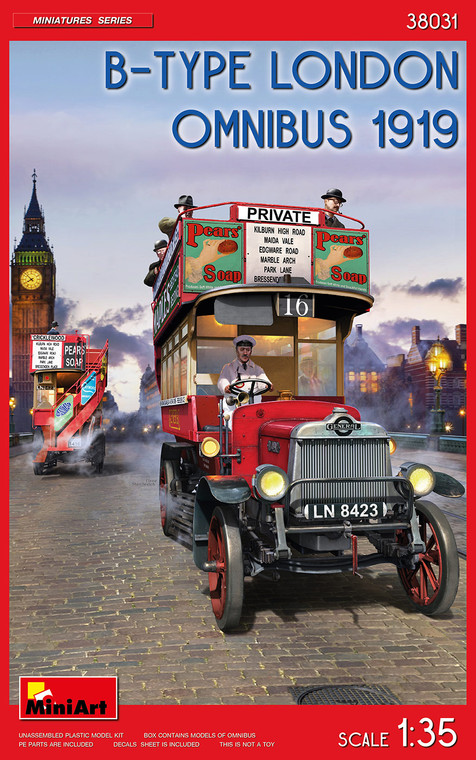 Miniart # 38031 1/35 B-TYPE LONDON OMNIBUS 1919