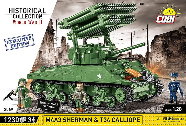 Cobi #2569 M4A3 Sherman & T34 Calliope - Executive Editon