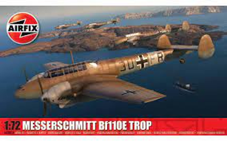 Airfix #A03081A 1/72 Messerschmitt Bf110E Trop