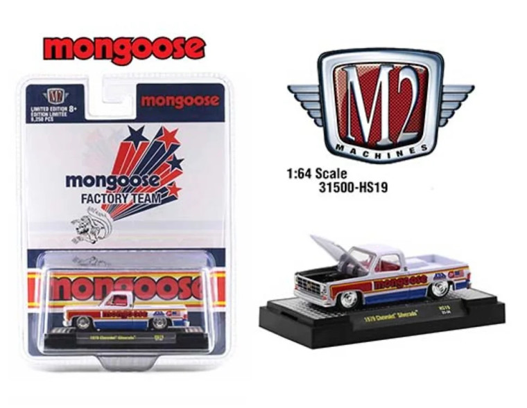 M2 Machines #31500 1/64 1979 Chevrolet Silverado-Mongoose