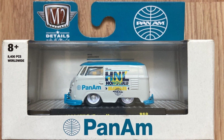 M2 Machines #32500 1/64 1960 Volkswagen Delivery Van-PanAm