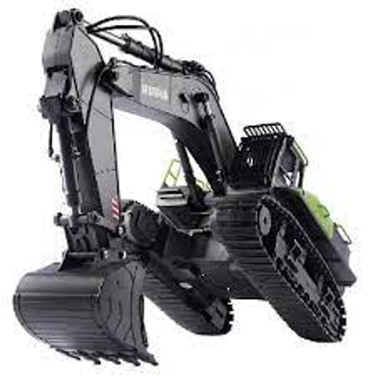 Huina #1593 1/14 Excavator Green/Grey 360 Degree Slew