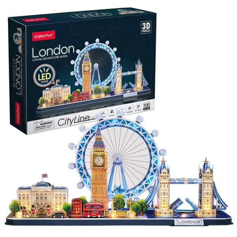 Cubic Fun #L532H London Cityline Architecture Model;