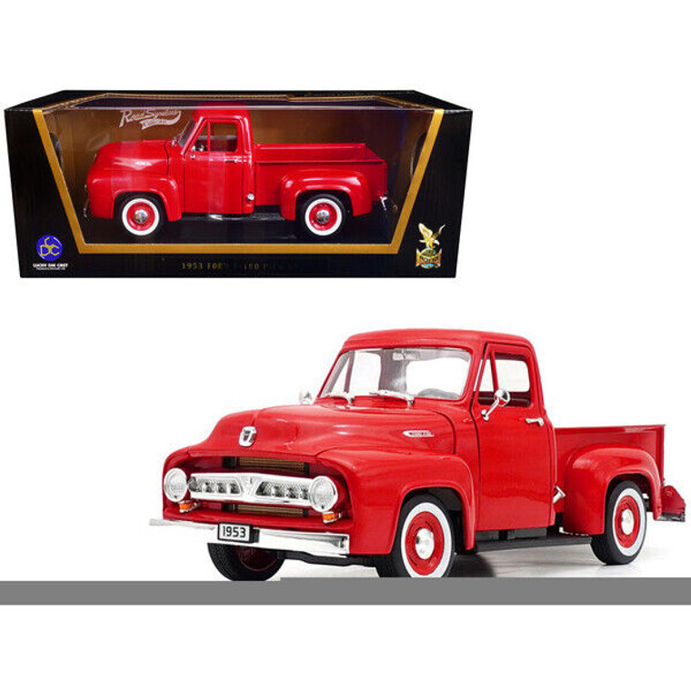 Road Signatures # 92148 1/18 1953 Ford F-100 Pickup Truck Red
