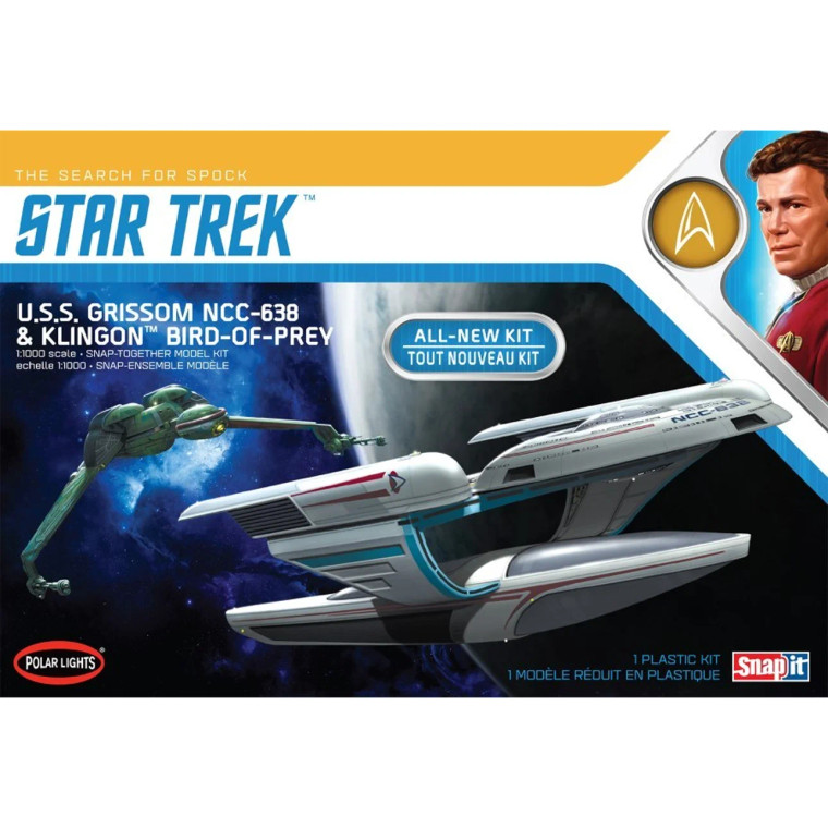 Polar Lights  # 0957 1/1000 Star Trek USS Grissom & Kilngon Bird of Prey