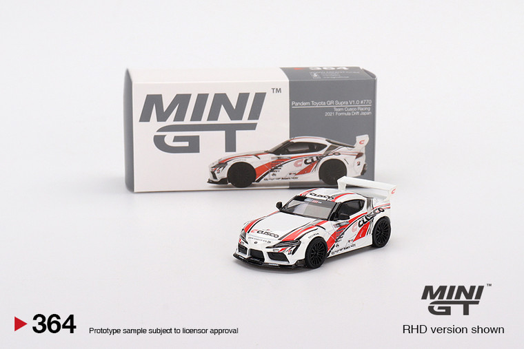 Mini GT #364 1/64 Pandem Toyota GR Supra V1.0 #773 Team Cusco Racing