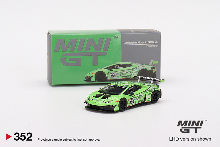 Mini GT #352 1/64 Lamboghini Huracan GT3 EVO Presention