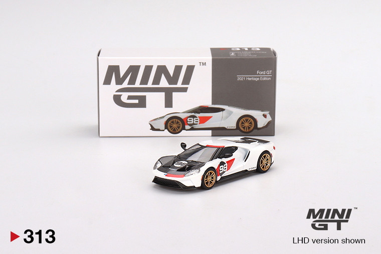 Mini GT #313 1/64 Ford Gt 2021 Heritage Edition-Ken Miles