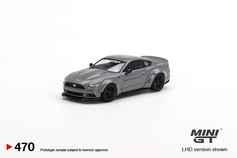 Mini GT #470 1/64 Ford Mustang GT LB Works -Grey