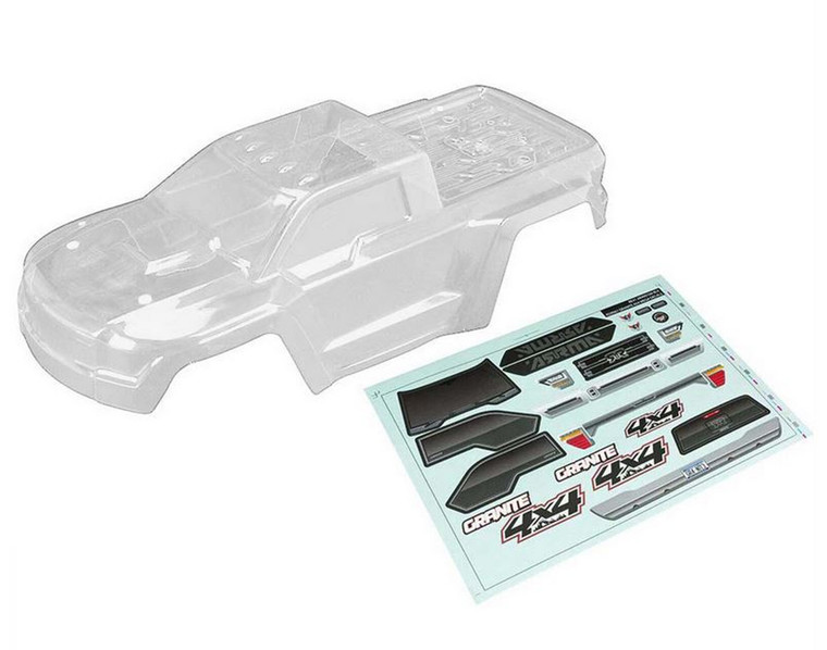 ARRMA #AR402261 Clear Body for Granite 4x4 Mega/BLX