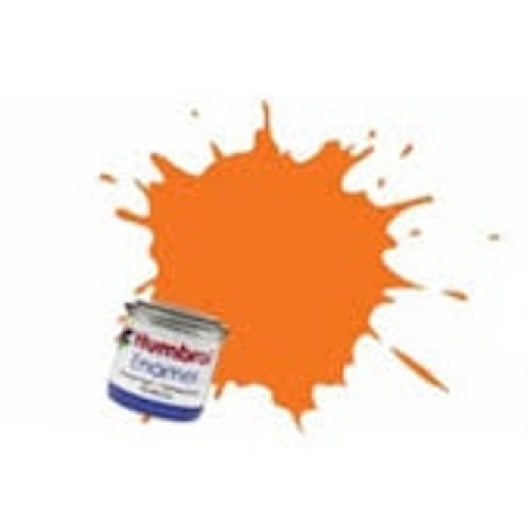 Humbrol Enamel #18 Gloss Orange 14ml Tinlet