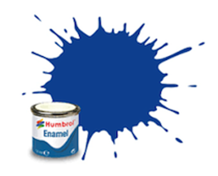 Humbrol Enamel #14 Gloss French Blue 14ml Tinlet