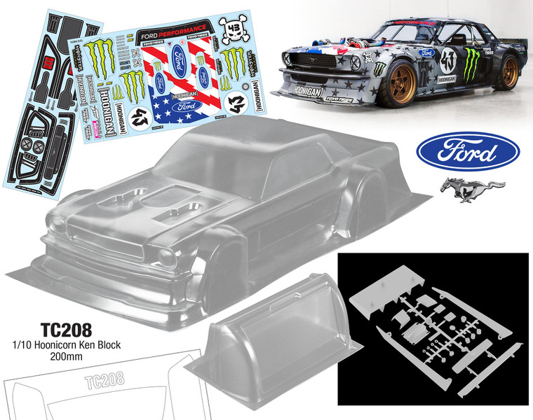 Team C # TC208-US 1/10 Hoonicorn Ken Block, 200mm