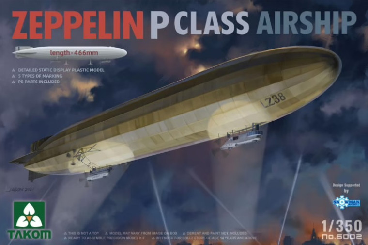 Takom # 6002 1/350 Zeppelin P Class Airship