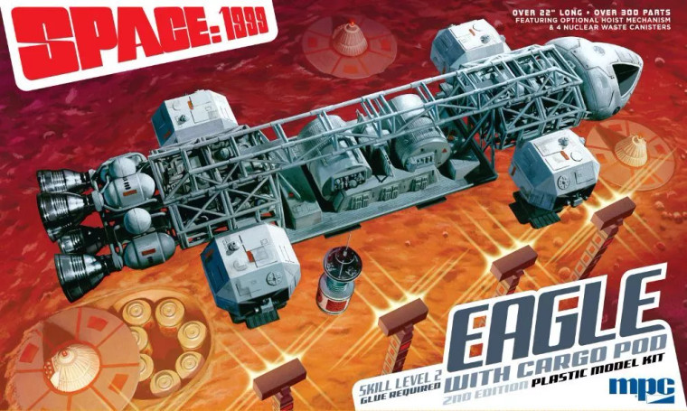 MPC # 990 1/48 Space 1999 Eagle with Cargo Pod 2nd Edition