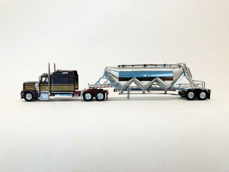 Trucks 'N' Stuff #734-SPEC029 HO Kenworth W900L Sleeper-Cab Tractor with Pneumatic Bulk Trailer