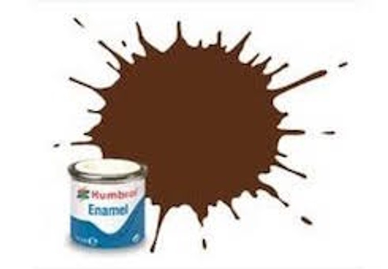 Humbrol Enamel #160 Matt German Camouflage Red Brown 14ml Tinlet