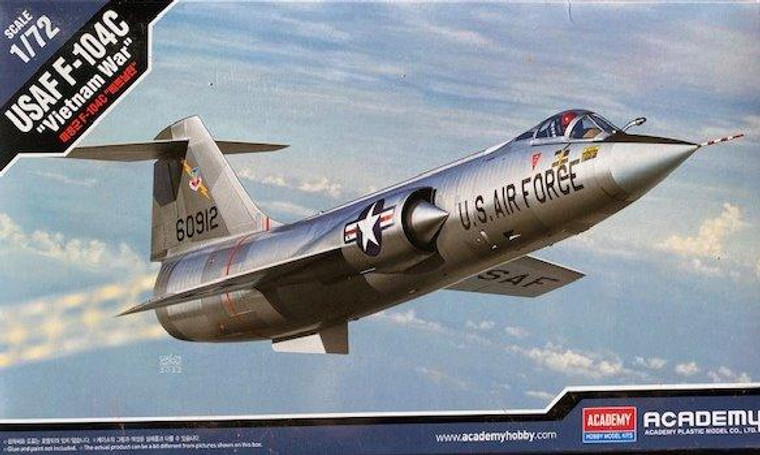 Academy # 12576 1/72 LOCKHEED USAF F-104C STARFIGHTER VIETNAM WAR