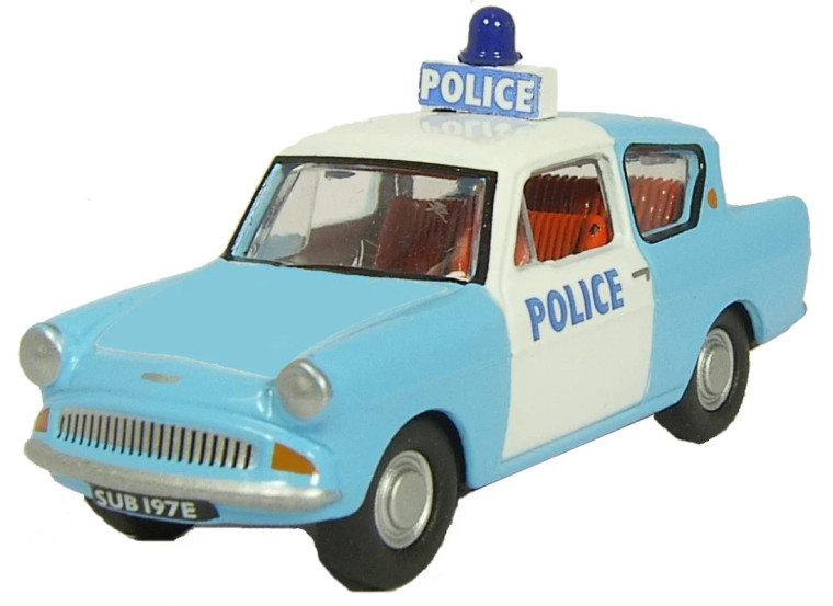 Oxford #76105003 1/76 Ford Anglia-Police Panda