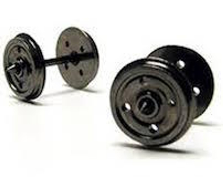 Hornby #R8234 14.1mm Diameter Metal 4 Hole Axle Set (10pc)