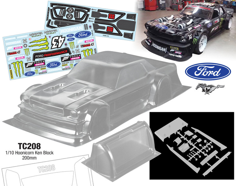 Team C # TC208-F 1/10 Hoonicorn Ken Block, 200mm