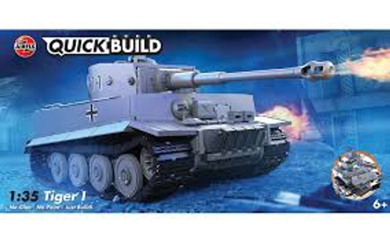 Airfix #J6041 1/35 Tiger I-Quickbuild (150 pieces)