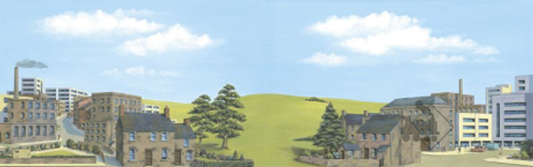 Peco #SK018 City Extensions Background(Large 228x737mm)
