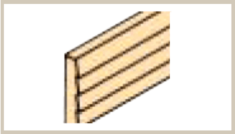 Northeasten Scale Lumber Co. # 6003 Siding Packs - Clapboard - pkg(2; each 11 x 3") -- 1/8"
