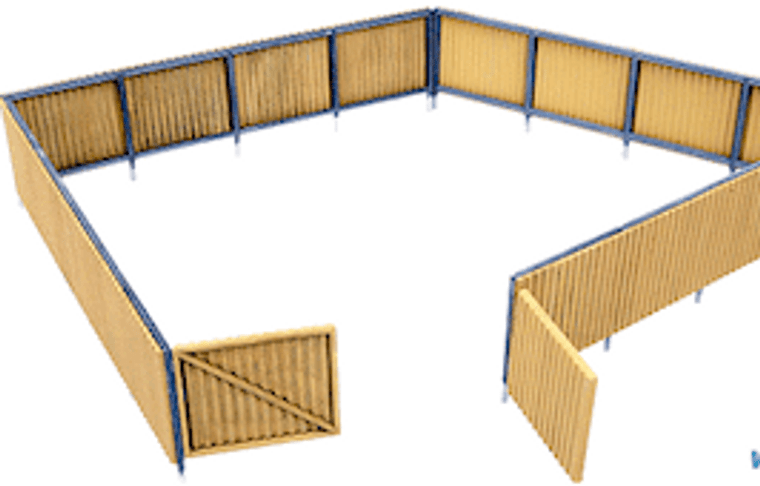 Walthers Cornerstone #933-3632 HO Corrugated Fence kit