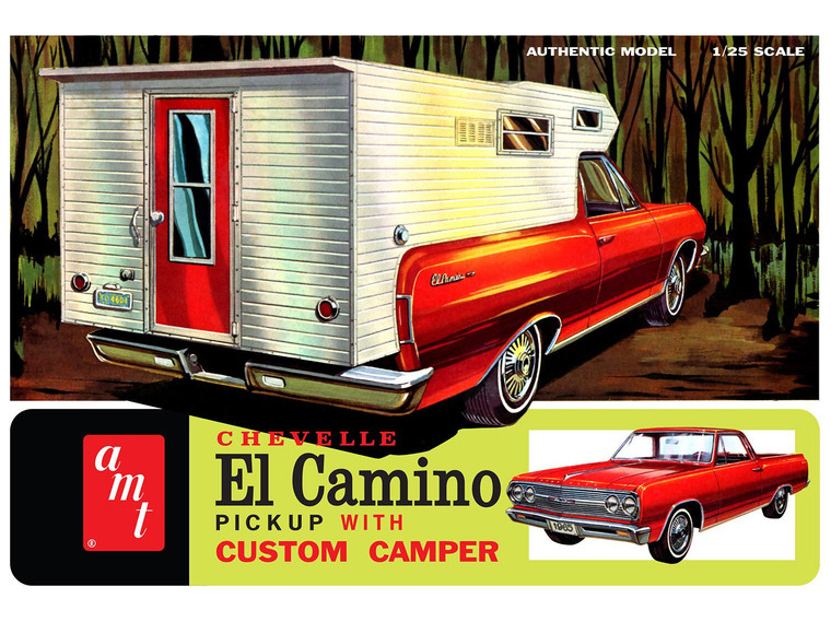 AMT #1364 1/25 1965 El Camino with Custom Camper